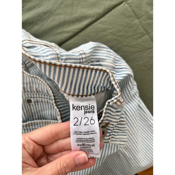 Nautical Cropped Striped Pants by Kensie Classic Stretch Women's Size 2 NWOT - Picture 6 of 10